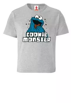 Футболка Logoshirt Sesamstrae Krmelmonster, серый