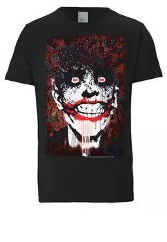 Футболка LOGOSHIRT Shirt Batman - Joker Bats Graffiti, черный