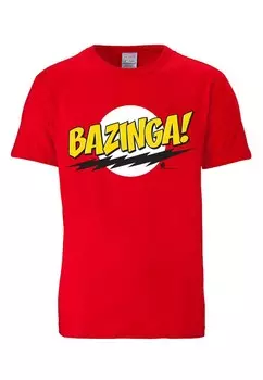 Футболка LOGOSHIRT Shirt Bazinga, красный
