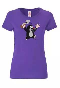 Футболка LOGOSHIRT Shirt Der kleine Maulwurf, фиолетовый