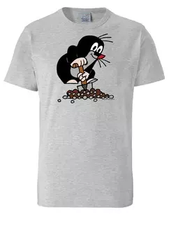 Футболка LOGOSHIRT Shirt Der kleine Maulwurf, серый