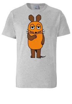 Футболка LOGOSHIRT Shirt Die Sendung mit der Maus, серый