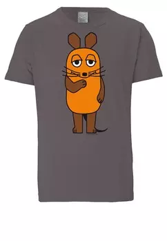 Футболка LOGOSHIRT Shirt Die Sendung mit der Maus, серый