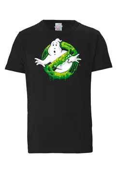Футболка LOGOSHIRT Shirt Ghostbusters Slime Logo, черный