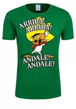 Футболка LOGOSHIRT Shirt Looney Tunes – Arriba! Andale!, зеленый
