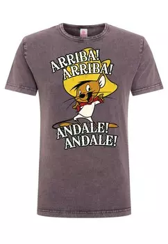 Футболка LOGOSHIRT Shirt Looney Tunes - Speedy Gonzales, цвет blackberry