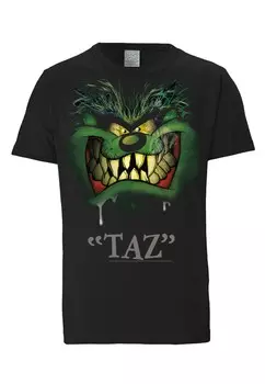 Футболка LOGOSHIRT Shirt Looney Tunes - Taz Portrait, черный