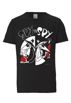 Футболка LOGOSHIRT Shirt Mad - Spy vs. Spy, черный
