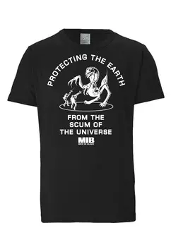 Футболка LOGOSHIRT Shirt MIB - Protecting The Earth, черный