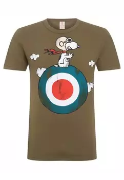 Футболка LOGOSHIRT Shirt Peanuts - Snoopy, оливковый