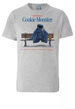 Футболка LOGOSHIRT Shirt Sesamstrae, пятнистый серый