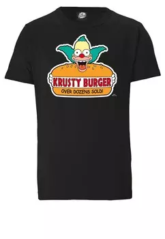 Футболка LOGOSHIRT Shirt Simpsons - Krusty, der Clown, черный