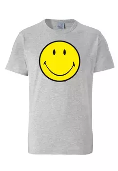 Футболка LOGOSHIRT Shirt Smiley, серый