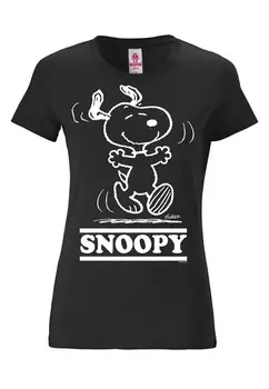Футболка LOGOSHIRT Shirt Snoopy - Happy, черный