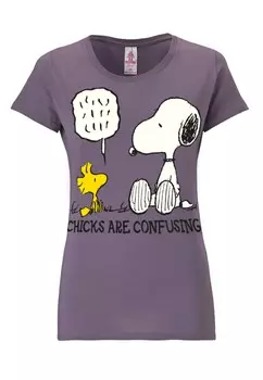 Футболка LOGOSHIRT Shirt Snoopy, темно-фиолетовый