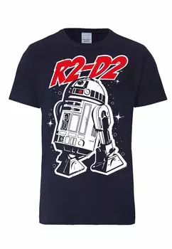Футболка LOGOSHIRT Shirt Star Wars - R2-D2, темно-синий
