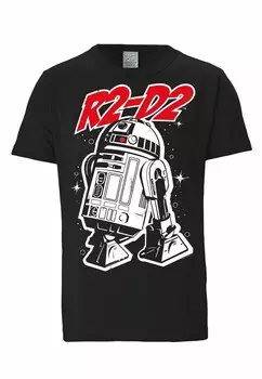 Футболка LOGOSHIRT Shirt Star Wars - R2-D2, черный