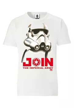 Футболка LOGOSHIRT Shirt Stormtrooper - Join The Imperial Army, белый