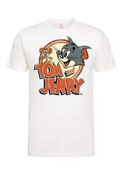 Футболка LOGOSHIRT Shirt Tom & Jerry, белый