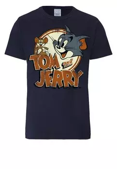 Футболка LOGOSHIRT Shirt Tom & Jerry, темно-синий