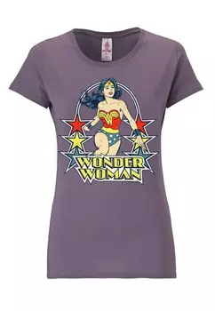 Футболка LOGOSHIRT Shirt Wonder Woman, темно-фиолетовый