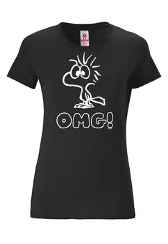 Футболка LOGOSHIRT Shirt Woodstock, черный