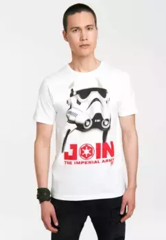 Футболка Logoshirt "Штурмовик — Присоединяйся к Имперской армии" с крупным принтом "Звездные войны", цвет Bunt