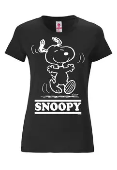 Футболка Logoshirt Snoopy Happy, черный