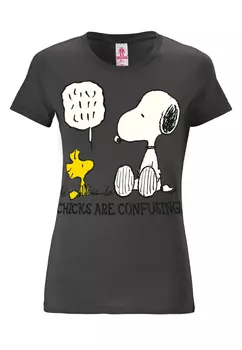 Футболка Logoshirt Snoopy Peanuts, темно-серый