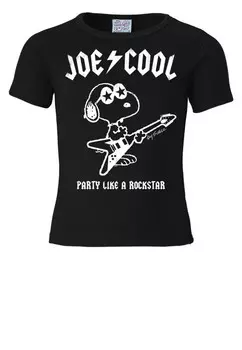 Футболка LOGOSHIRT Snoopy - Rockstar, черный