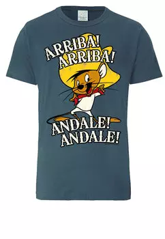 Футболка Logoshirt Speedy Gonzales Arriba!, цвет stahlblau