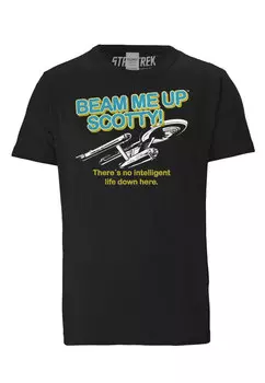 Футболка Logoshirt Star Trek Beam Me Up Scotty, черный