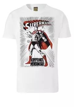 Футболка Logoshirt SUPERMAN KRYPTONITE, белый