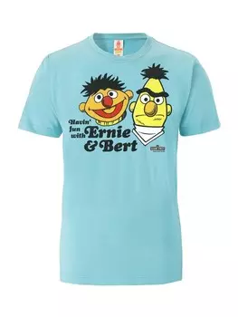 Футболка Logoshirt T-Shirt Sesamstrasse - Ernie & BertHavin' Fun, цвет blau-grn