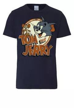 Футболка Logoshirt Tom & Jerry, темно-синий