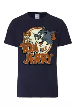 Футболка Logoshirt Tom und Jerry, темно-синий