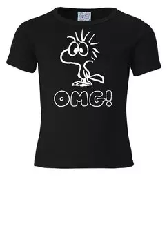 Футболка Logoshirt Woodstock OMG!, черный