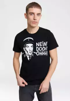 ФУТБОЛКА Logoshirt "Жандарм Сен-Тропе - Нет! Но! Оооо!", с классным принтом, черный