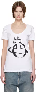 Футболка Lollo с трафаретом Orb Vivienne Westwood, белый