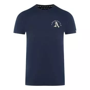 Футболка London с вышитым логотипом в морском стиле Aquascutum, синий