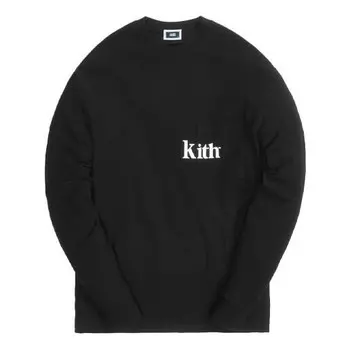 Футболка long-sleeve quinn tee 'black' Kith, черный