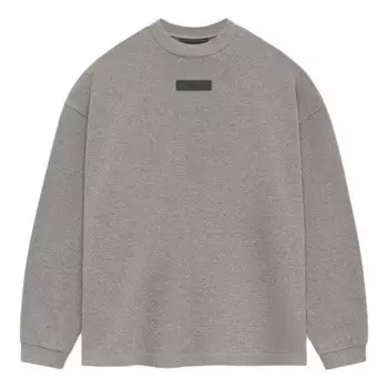 Футболка long-sleeve t-shirt 'heather grey' Fear Of God Essentials, серый