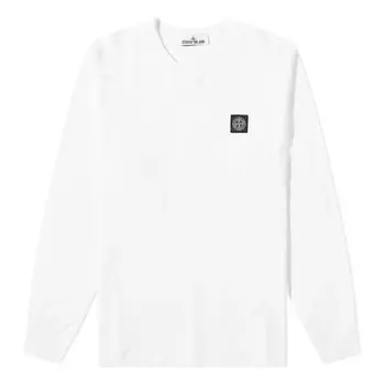 Футболка long-sleeve t-shirt 'white' Stone Island, белый