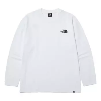 Футболка long sleeve t-shirt 'white' The North Face, белый