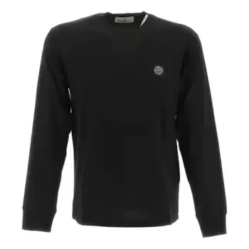 Футболка longsleeve t-shirt 'black' Stone Island, черный