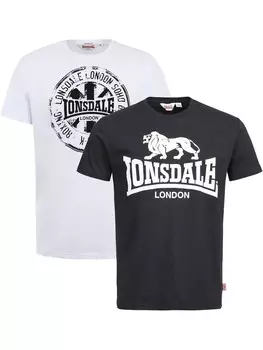 Футболка Lonsdale DILDAWN, черный/белый