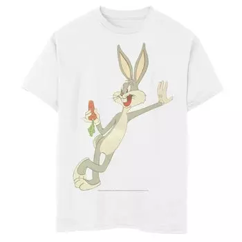 Футболка Looney Tunes Bugs Bunny Cheers для мальчиков 8–20 лет с портретом и рисунком в стиле ретро Licensed Character
