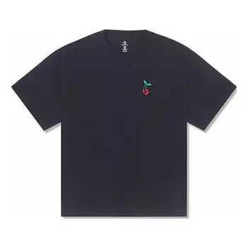 Футболка loose fit star chevron cherry tee 'black' Converse, черный