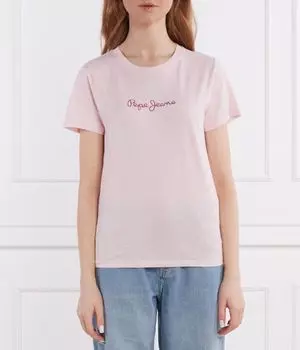 Футболка Лоретт Regular fit Pepe Jeans London, розовый
