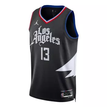 Футболка los angeles clippers statement edition dri fit nba swingman джерси Air Jordan, черный